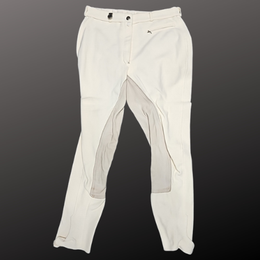Pikeur Full Seat White English Riding Show Breeches Size 30